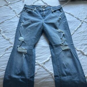 Distressed Blue Jeans for Women